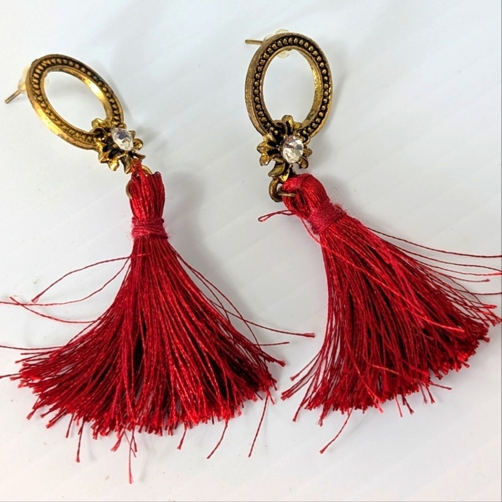 Tassel Dangle Earrings by Anthropologie